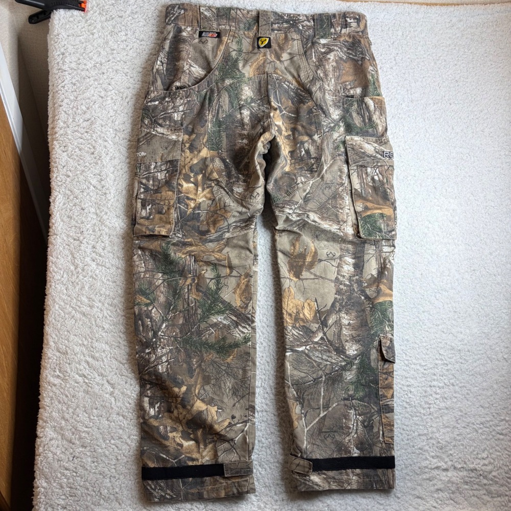 Scent Blocker Realtree Camo Cargo Pants Mens XL Bone Collector Y2K Paratrooper